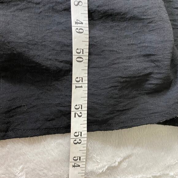 Anna Kaci Milkmaid Maxi Dress M Black Smocked Flutter Sleeve Fairy Whimsigoth - Picture 10 of 11